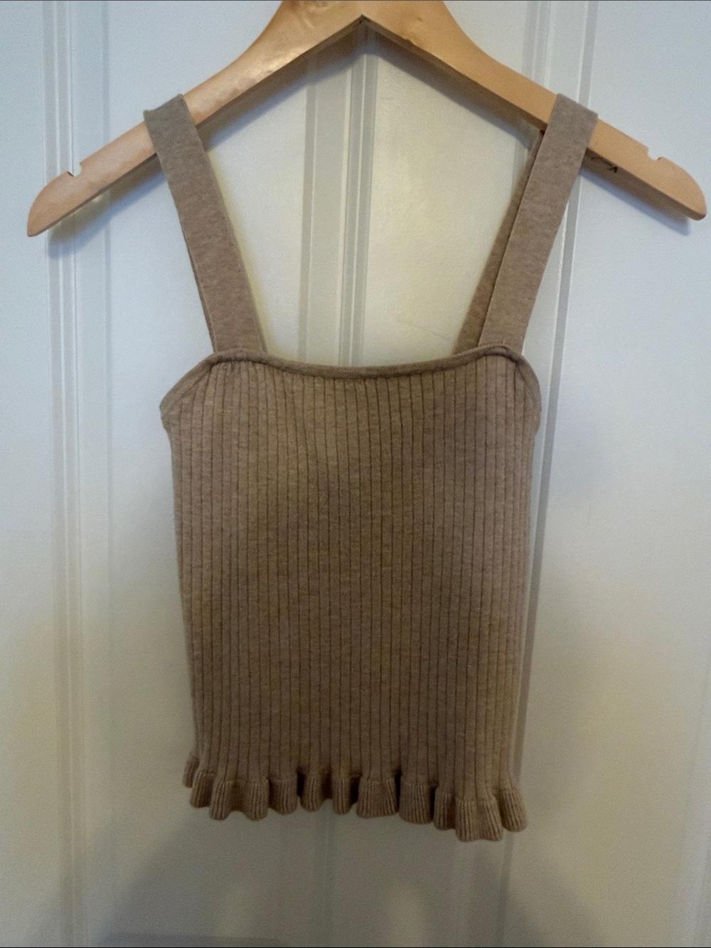 Lush Ribbed Knit Tank in Taupe